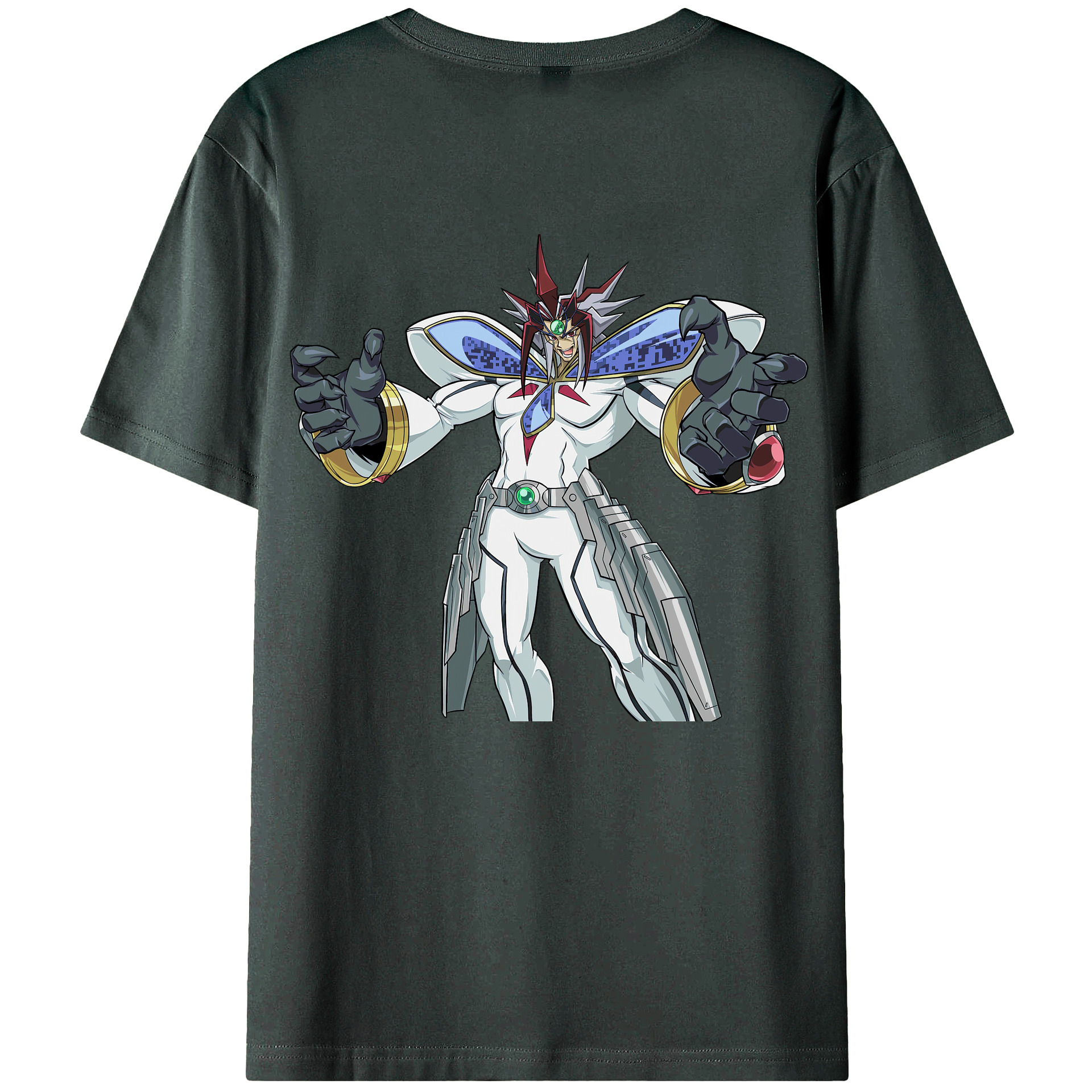 （画像用） 遊☆戯☆王 Yu-Gi-Oh! 綿100％ メンズ半袖Tシャツ（バックプリント） 通気性
